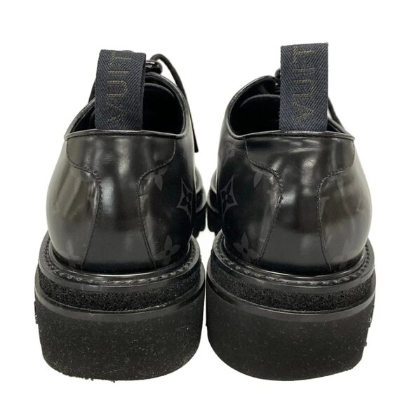 LOUIS VUITTON black ice line - Black Dark Gray Men's Shoes Leather 577-081325 - Picture 3 of 9